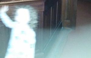 Shocked mum claims she’s caught the ghost of a ‘black-eyed girl’ on at  museum