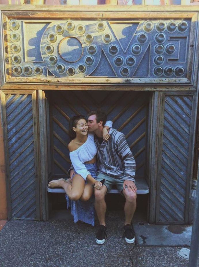 Mia had also been dating Australian man Jamison Stead (pictured together), though the pair broke up a few weeks ago