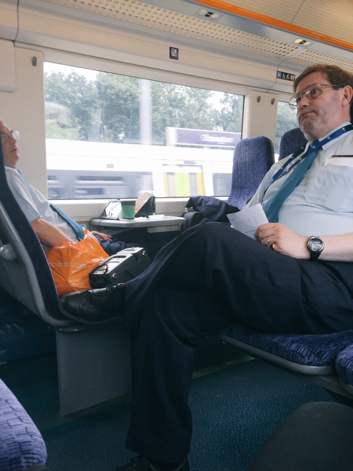 When a passenger tweeted the company they suggested reporting the worker to the conductor who was 'having a natter' with the 'malodorous' member of staff