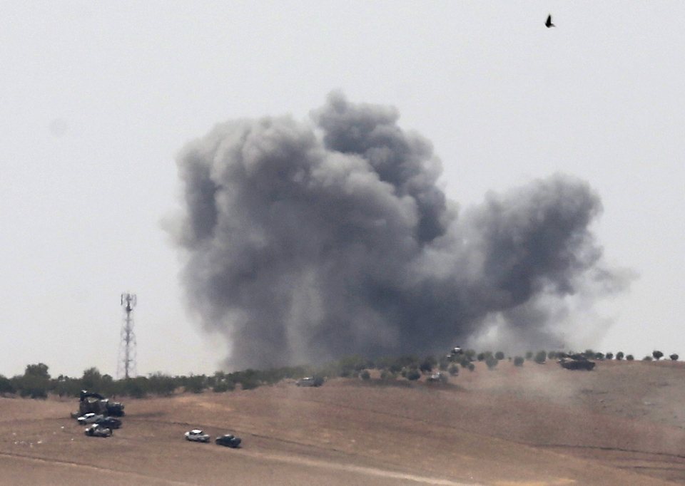 Turkish army operation against ISIS in Syria's Jarablus