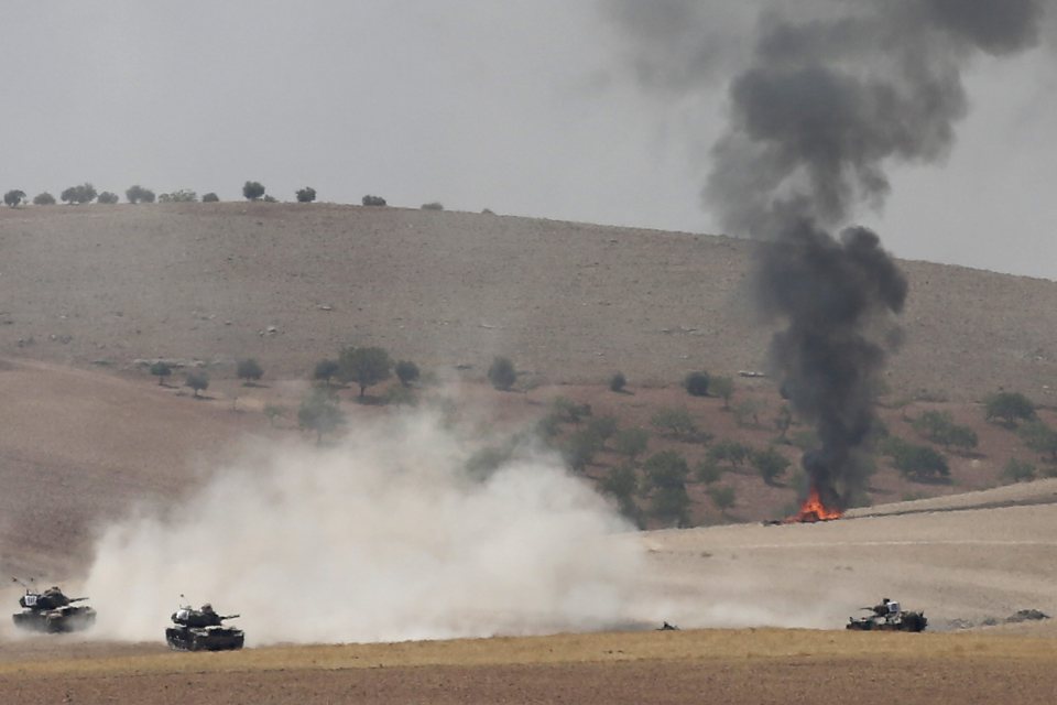 Turkish army operation against ISIS in Syria's Jarablus