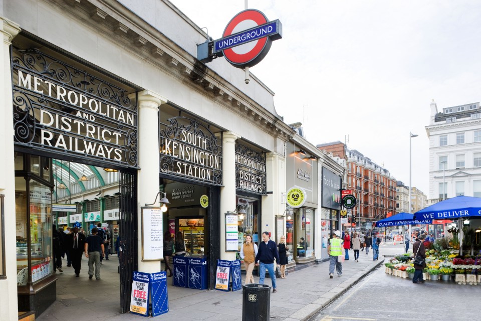 South Kensington Underground Station. Image shot 2010. Exact date unknown.