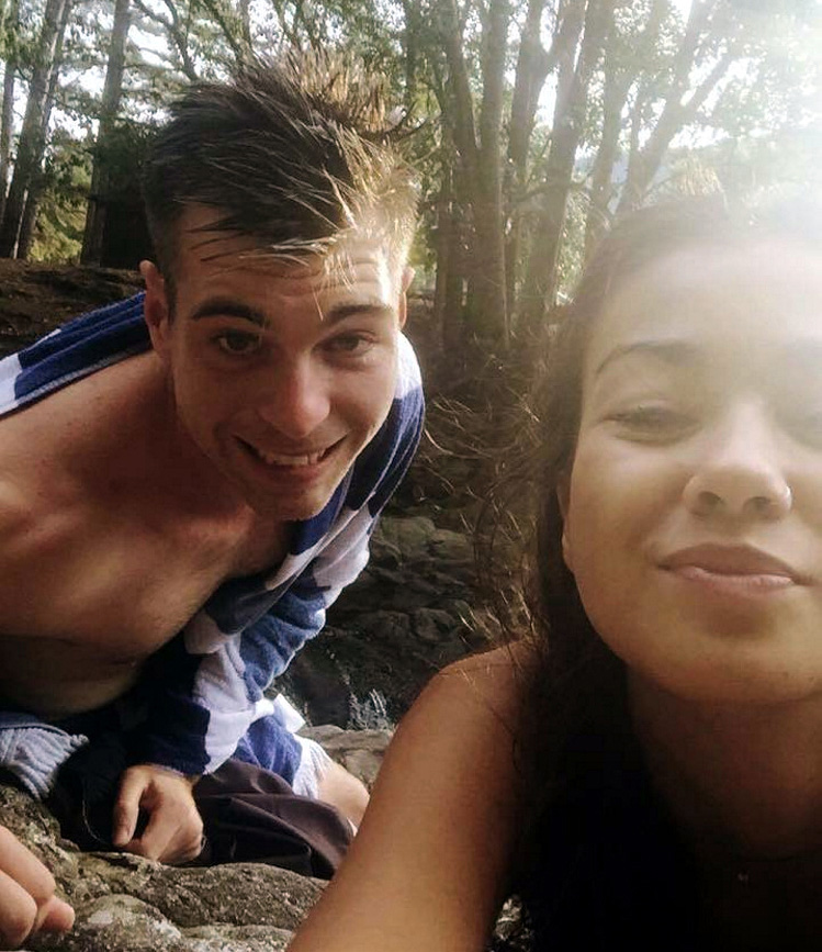 Here she is pictured with Jamison Stead, her ex-boyfriend