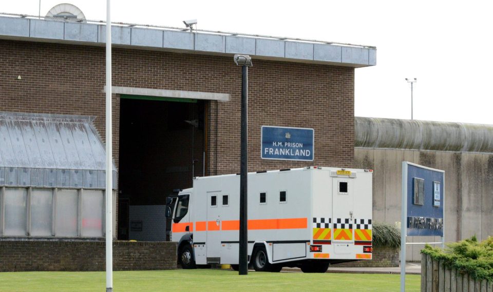 Frankland High Security prison, where Sutcliffe is being transferred