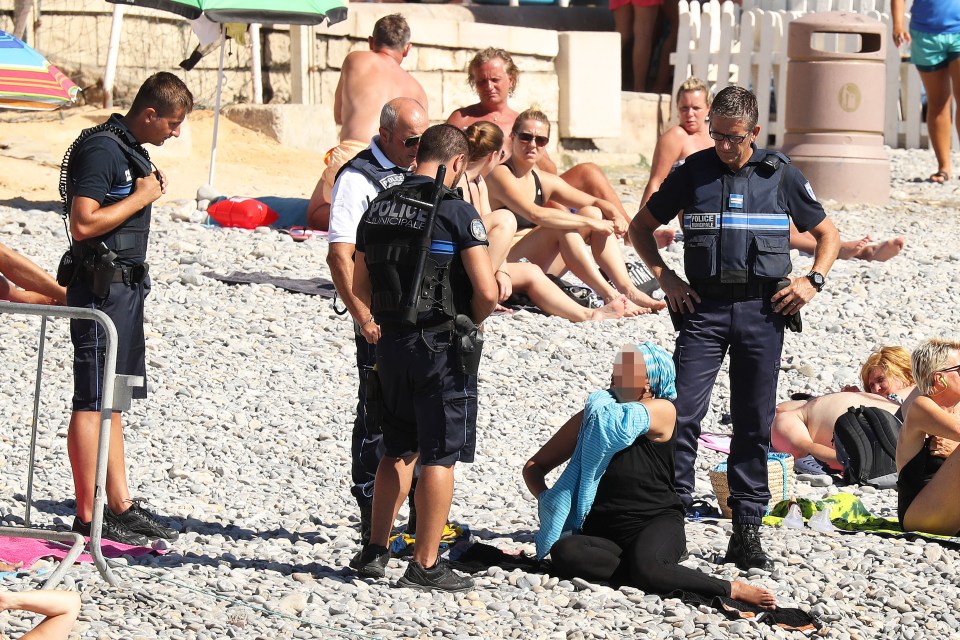 I can't imagine coppers surrounding women on our beaches