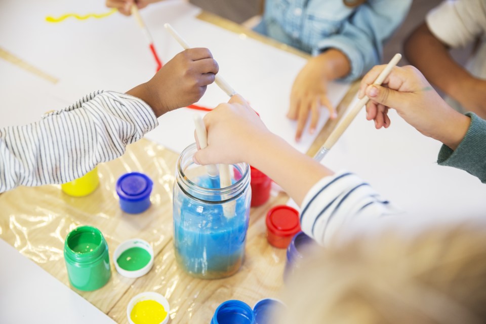 Nursery kids painting