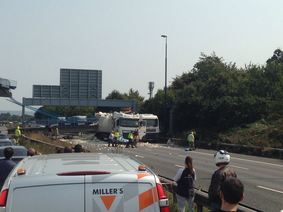 M20 bridge collapse
