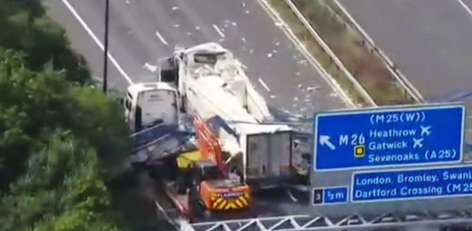 M20 bridge crash