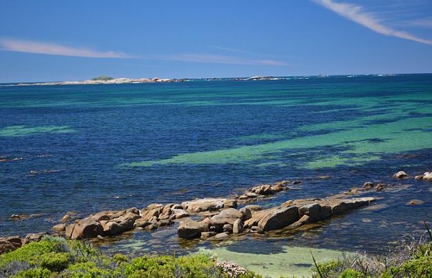 He did so off the coast of Augusta in Australia