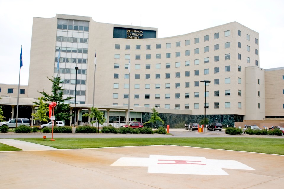 Helipad at the Fairview Southdale Hospital. Edina Minnesota USA