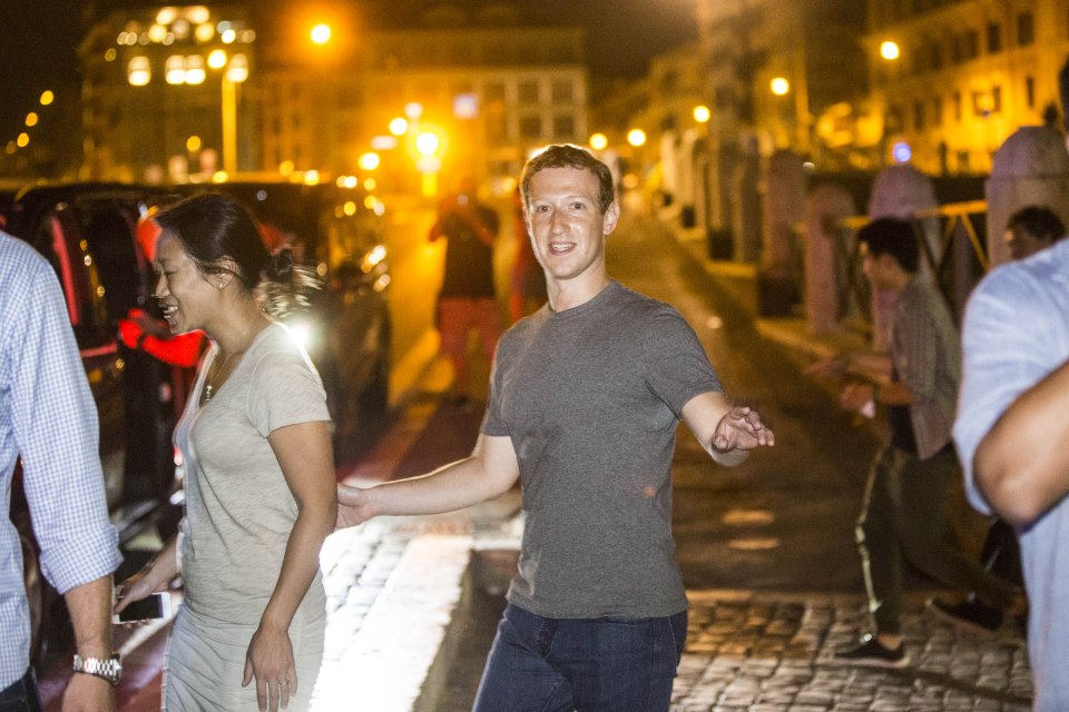Mark Zuckerberg visit to Rome, Italy - 29 Aug 2016