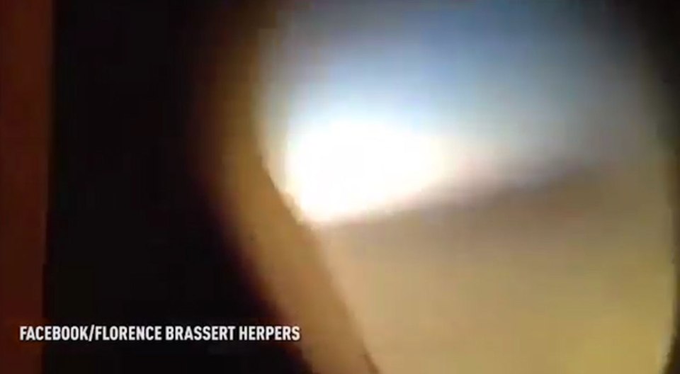 Yellowish smoke started pouring out of the side of the aircraft during take off