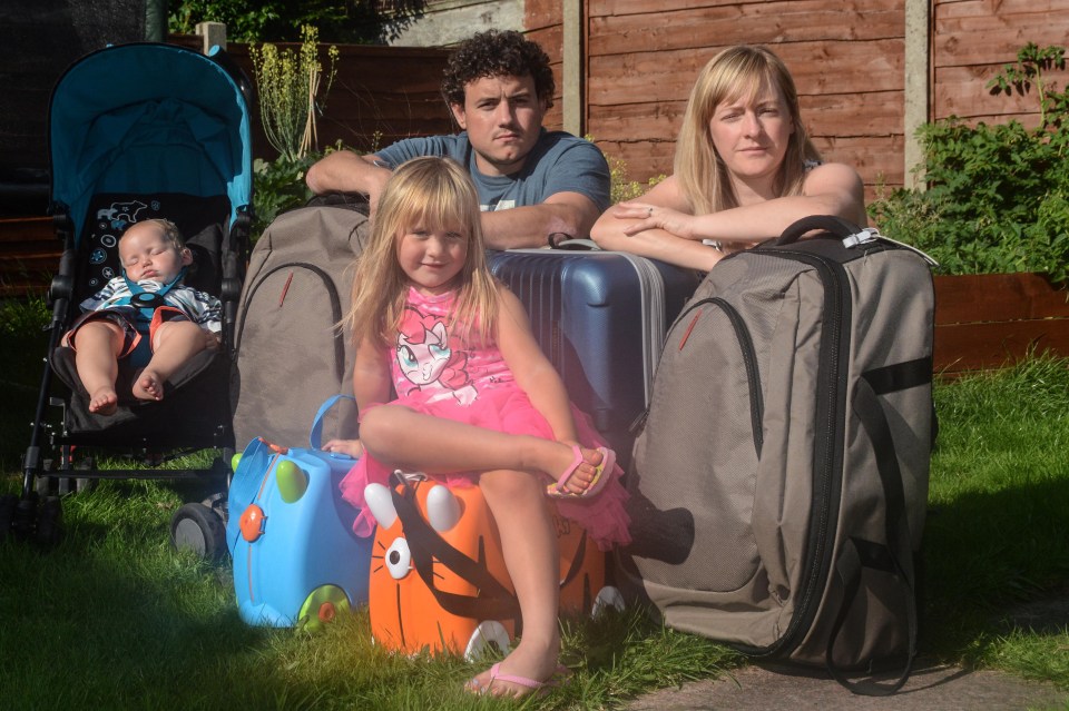 The Hardman family were left without clothes, medication and a pram for five days 