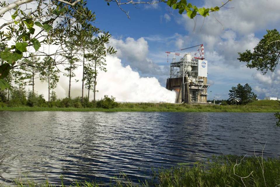 The rocket test sent out a dramatic plume of smoke