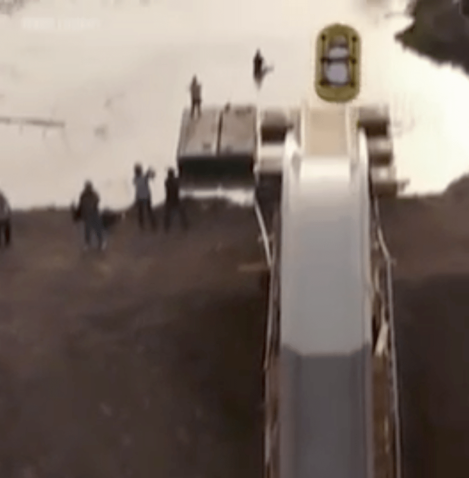 Footage of the rafts flying off the ride have been revealed as safety concerns over the water slide continue to mount