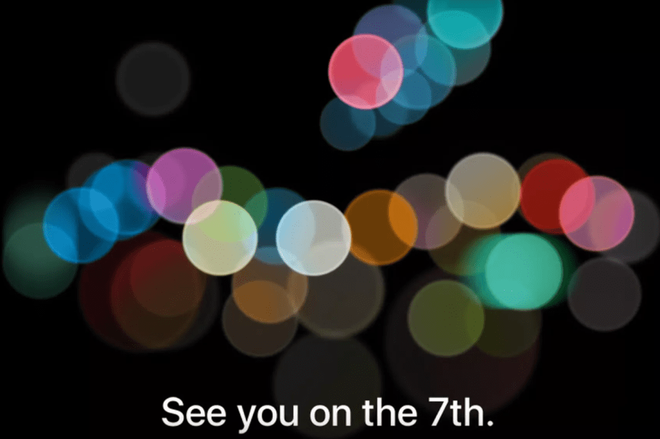 This is an invitation to the launch of the iPhone 7