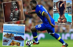 Everton striker Romelu Lukaku has Instagram account hacked while playing in Wayne Rooney's testimonial