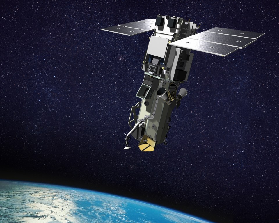 The WorldView-3 satellite, one of DigitalGlobe's eyes in the sky