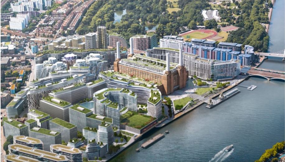 An artist's impression of the completed development