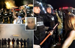 Protests after Charlotte police shooting of 'unarmed black man' Keith Lamont Scott leave 12 injured