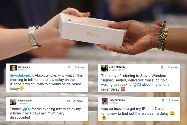 Some customers have been told they will have to wait for two weeks to get their phone, despite pre-ordering it