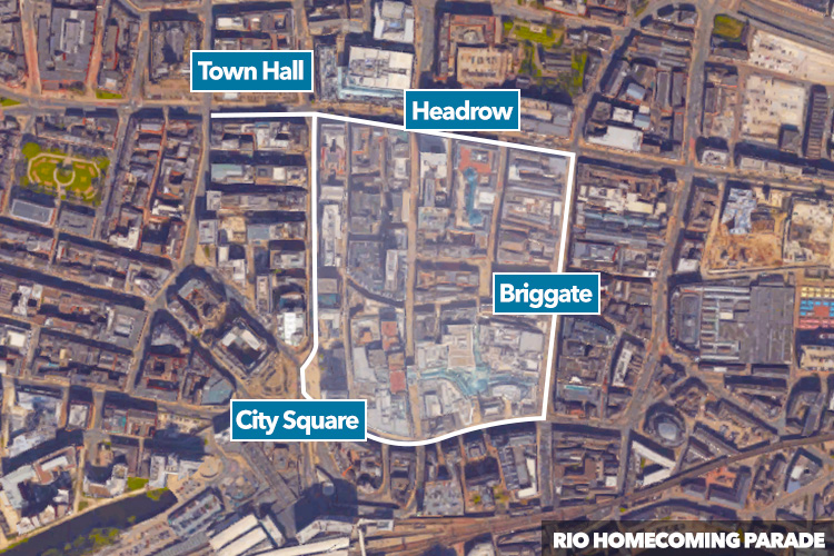 The route for the event in Leeds has been officially announced, starting and ending in Headrow 