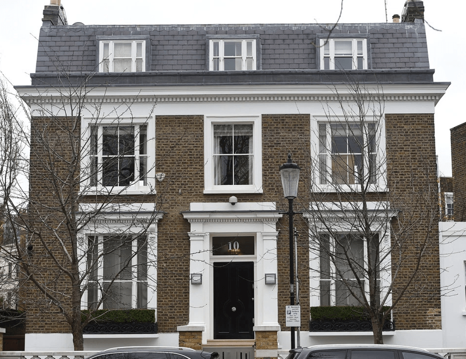February allegedly targeted Cowell's swanky home in Holland Park, London
