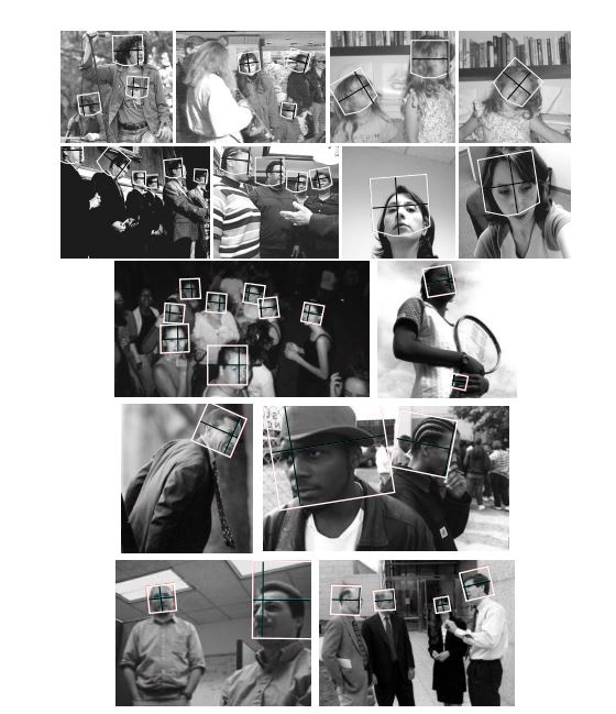 An image from the facial recognition study, showing how computer can 'see' faces