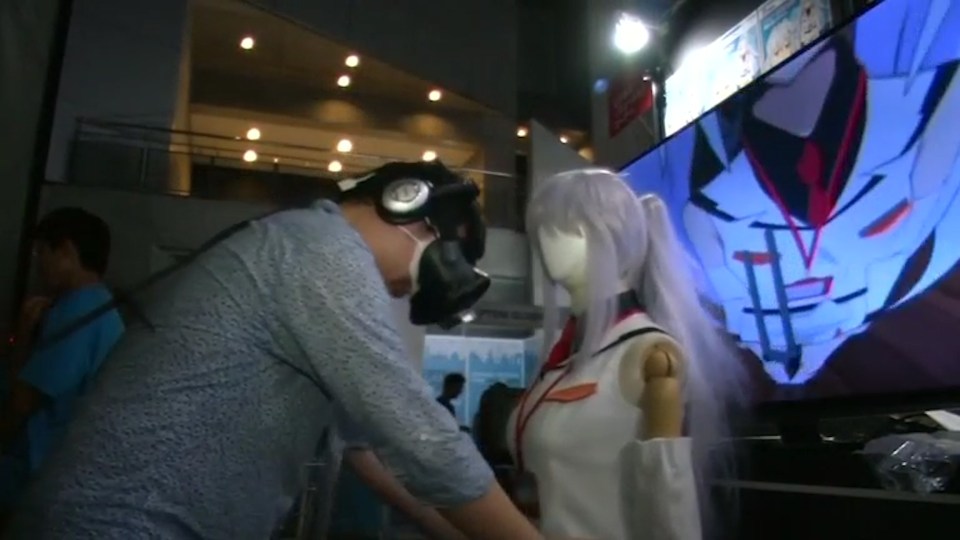 They dressed the mannequin like a character from the game and placed sensors on the body