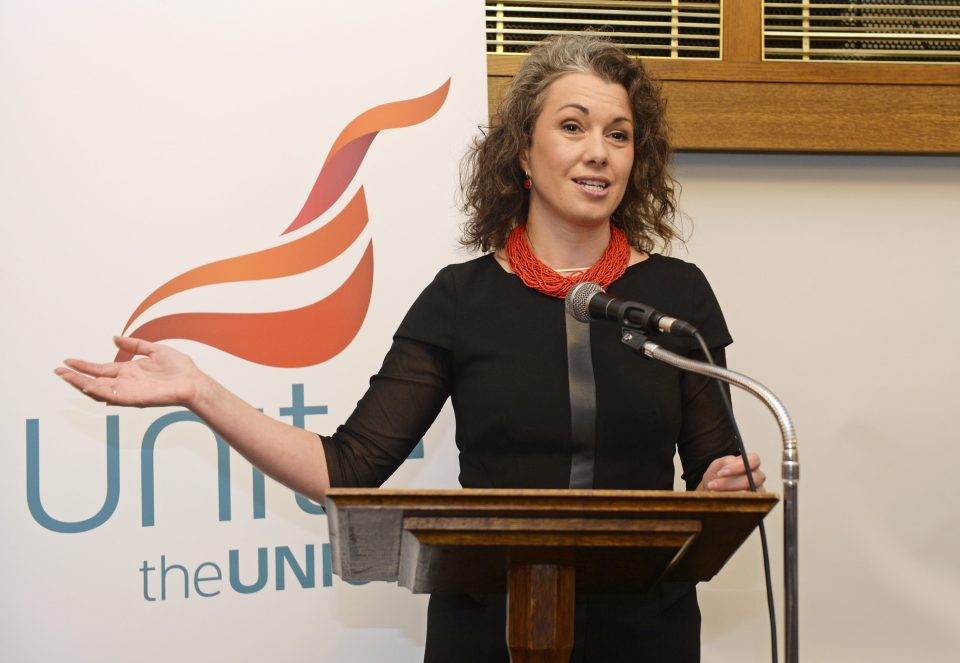 The shadow minister for preventing abuse says the tussle began when she grabbed a painting