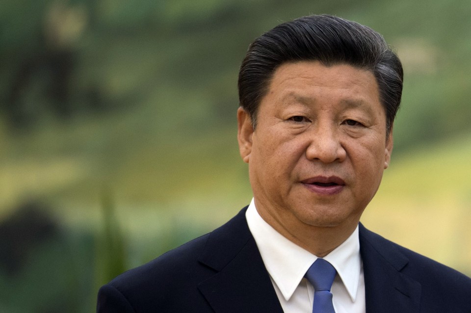 Chinese President Xi Jinping waits befor