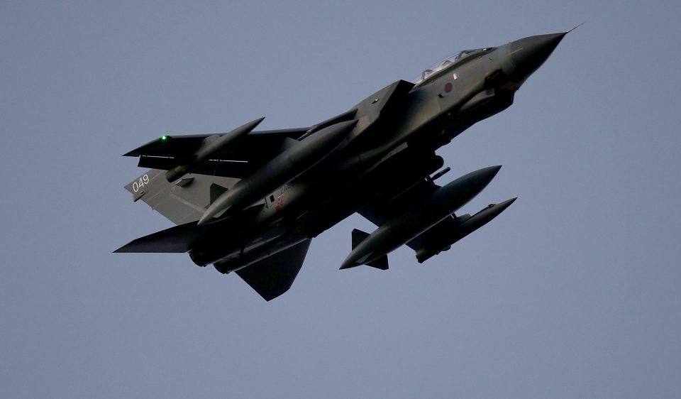 British Fighter Jets At RAF Akrotiri in Cyprus