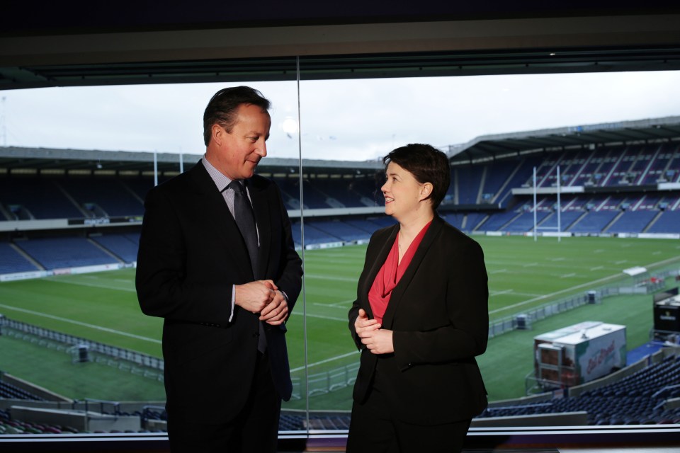 David Cameron and Ruth Davidson
