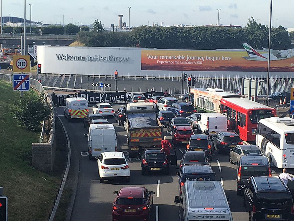 The group caused travel chaos for thousands after blockading Heathrow (pictured) and Birmingham airports last month