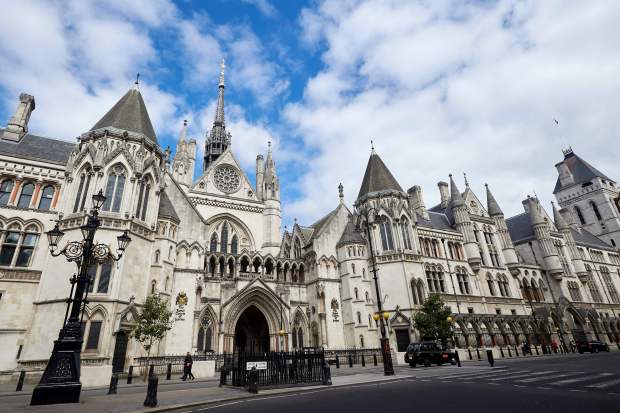 The front entrance to The Royal Courts o
