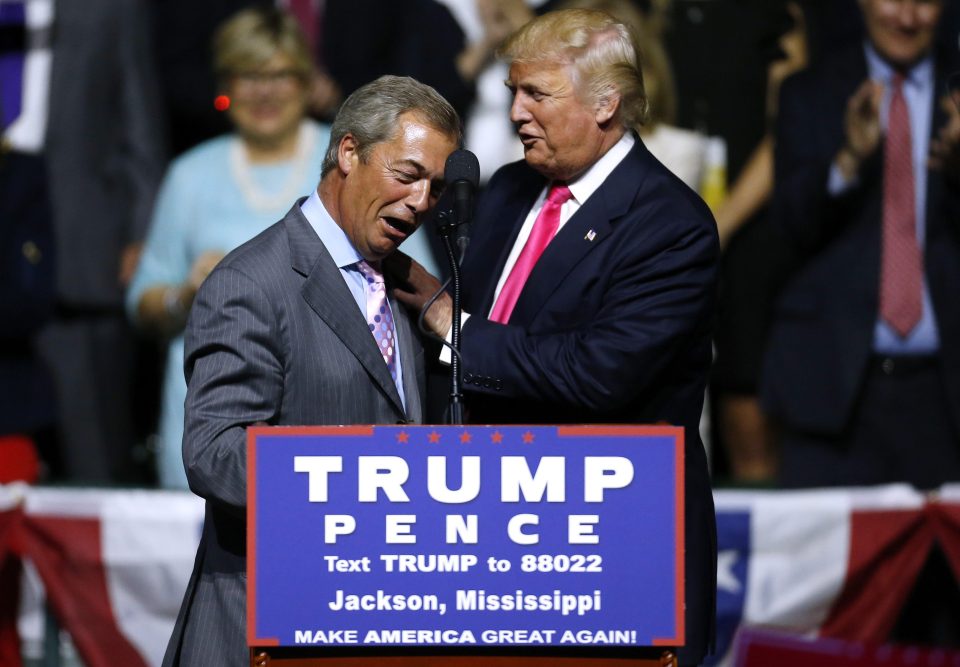 Nigel Farage and Donald Trump