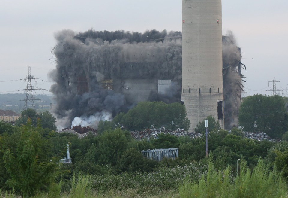 Recovery teams have demolished part of the building in a bid to recover the bodies of the men