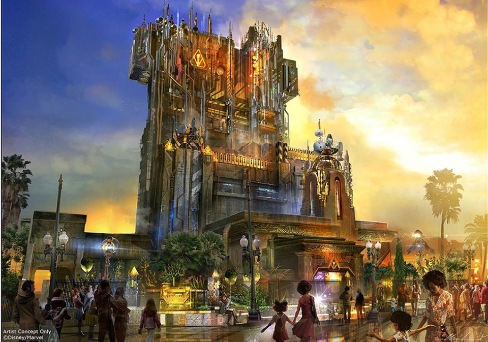 The Hollywood Tower Hotel willbe recast as the Collector's Museum in the Marvel-themed attraction