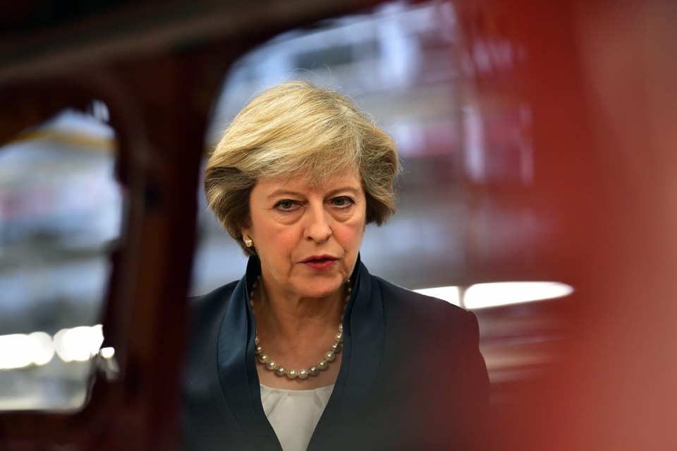 Theresa May Jaguar Land Rover factory
