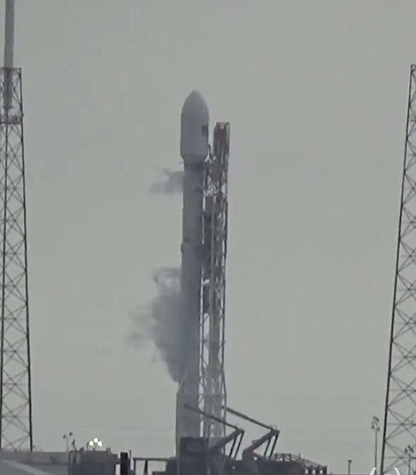 Shocking new footage shows the moment the rocket exploded before take off