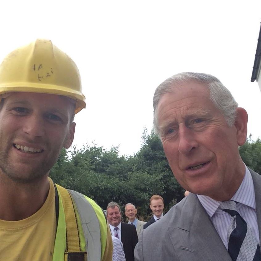 The scaffolder said he took the shot because he wanted to add to his royal collection after getting a selfie with Prince Charles two years ago