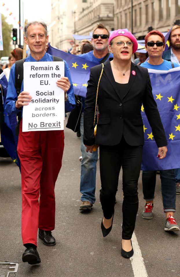 Peter Tatchell and Eddie Izzard