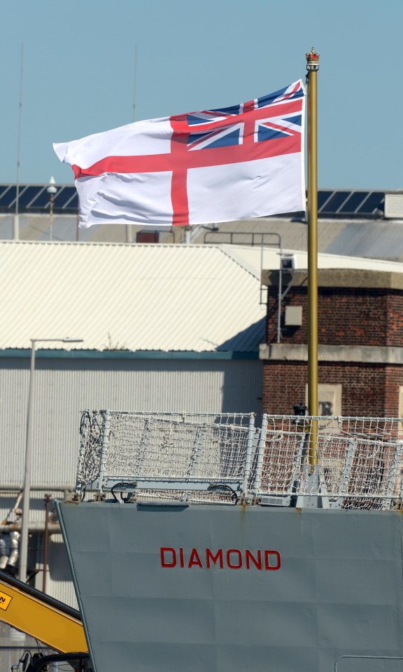 HMS Diamond left Portsmouth Harbour last week and is expected to arrive near Libya in the coming days