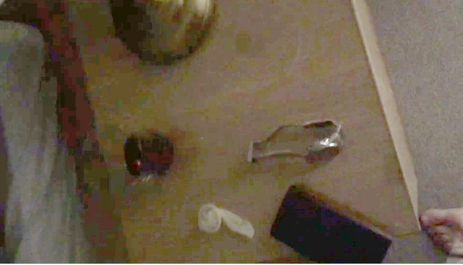 A sheath snapped at Vaz's flat as the escorts arrived 