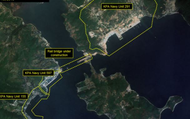 Satellite images appear to show North Korea is expanding its Navy base