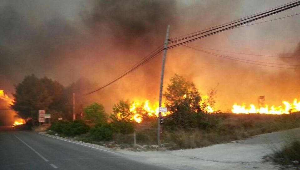 One British tourist described the fires as "horrendous"