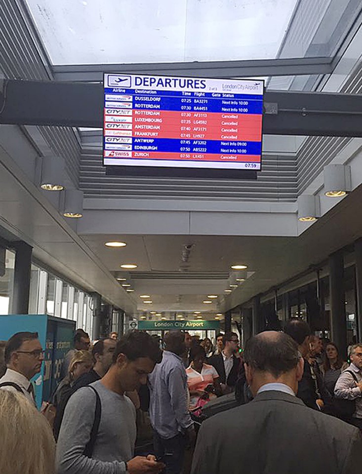 Passengers could do nothing but sit and wait for updates as the saga dragged on for around six hours