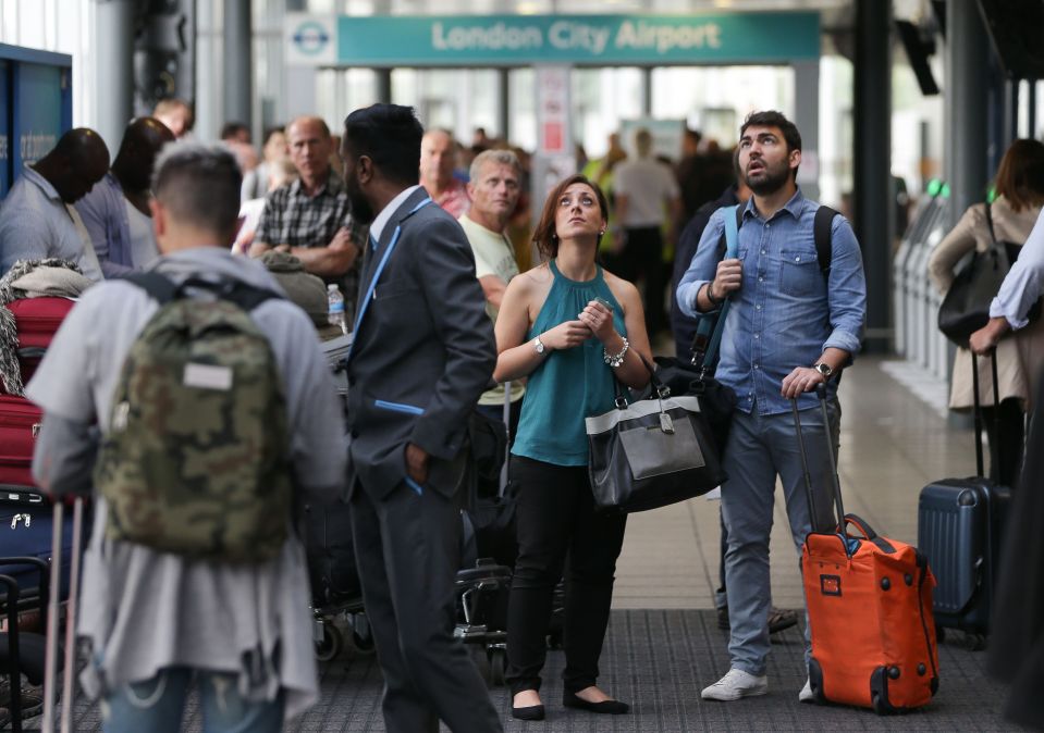 The protest caused misery for thousands of passengers hoping to fly this morning