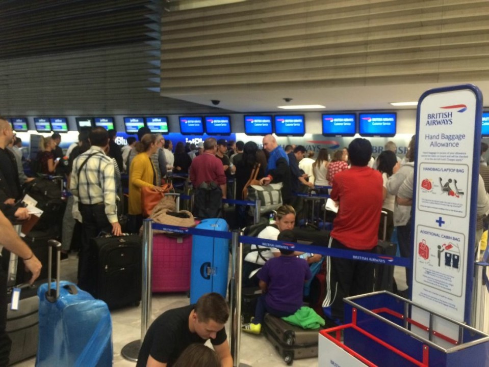 Delays were also seen at Mexico City International Airport (pictured)
