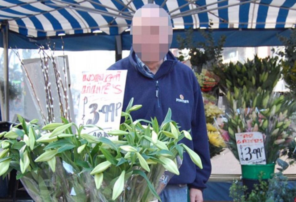 The magazine features a picture of what appears to be a British market seller with the caption: 'Even the blood of a merry crusader citizen selling flowers to passers-by'